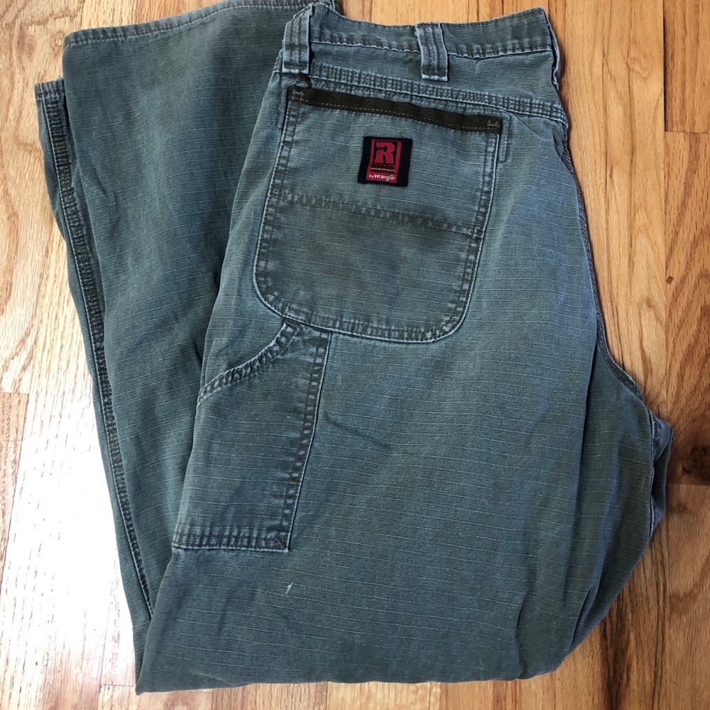 36x30 Wrangler Riggs work wear slate green